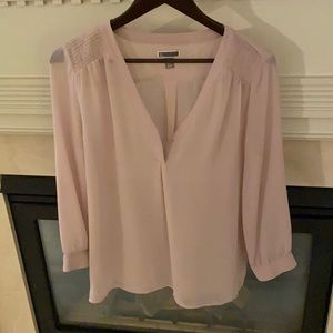 Chelsea28 blouse with sleeves + snap closure